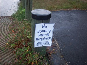 No boating permit required.